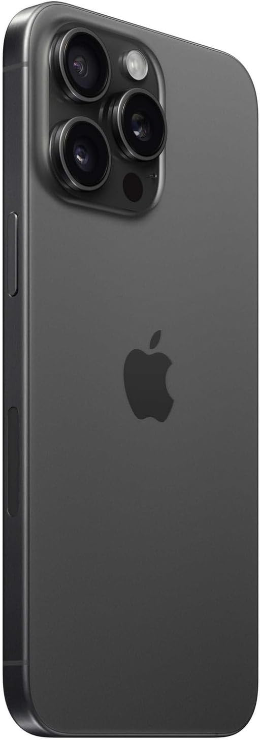 Apple iPhone 15 Pro Max, 1TB, Black Titanium - Unlocked (Renewed)